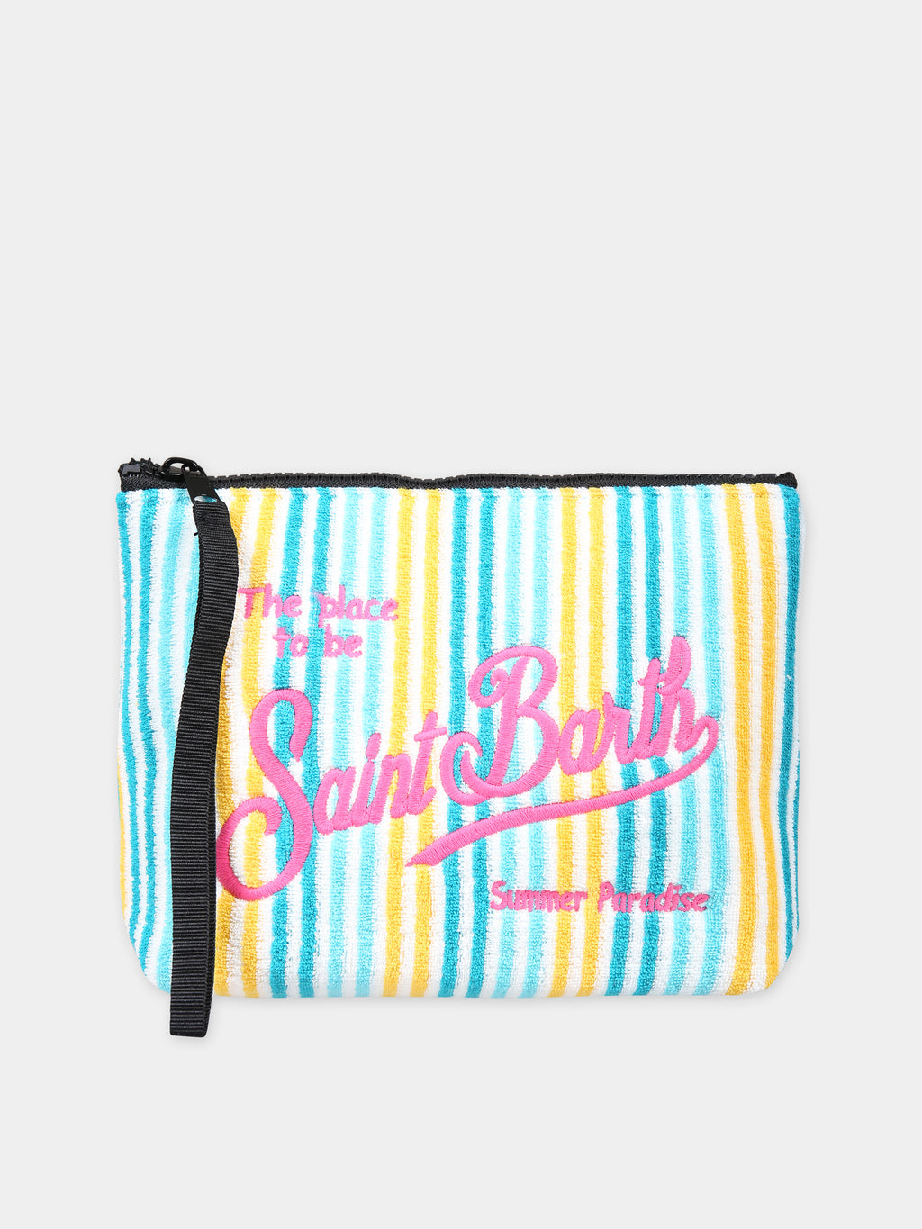 Multicolor cluch bag for girl with logo